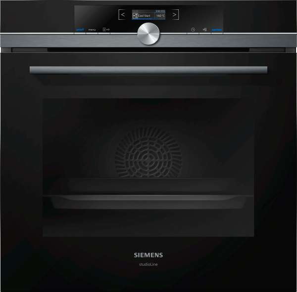 SIEMENS HB835GVB1 BACKOFEN BLACKSTEEL DESIGN SCHWARZ